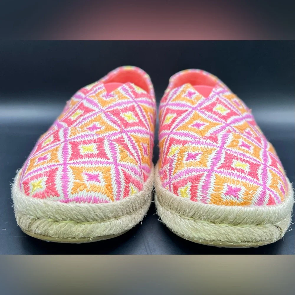 TOMS Pink Alpargata Rope 2.0 Espadrille, Size:8.5‎